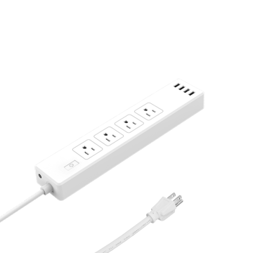 Telecomando Funziona con Amazon Alexa US Plug Smart Power Strip con USB