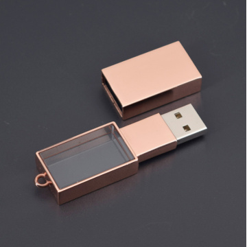 OEM -логотип металлический хрустальный USB