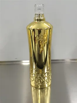 electroplate Glass Wine bottle