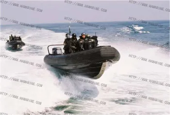 Black Inflatable Rib Boat (HA850)