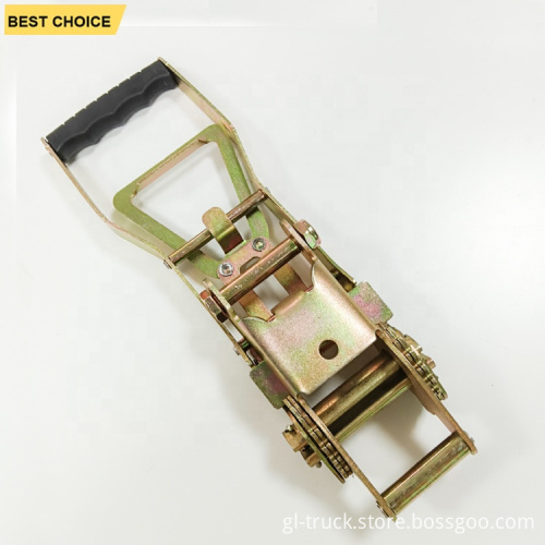 Custom 5000kg Rubberized Blue Handle Ergo Ratchet Buckle