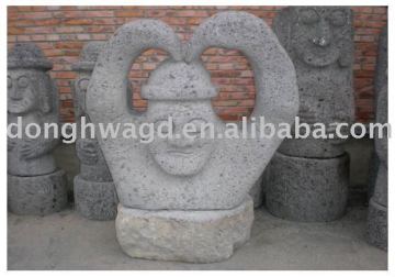 volcanic stone figure statue