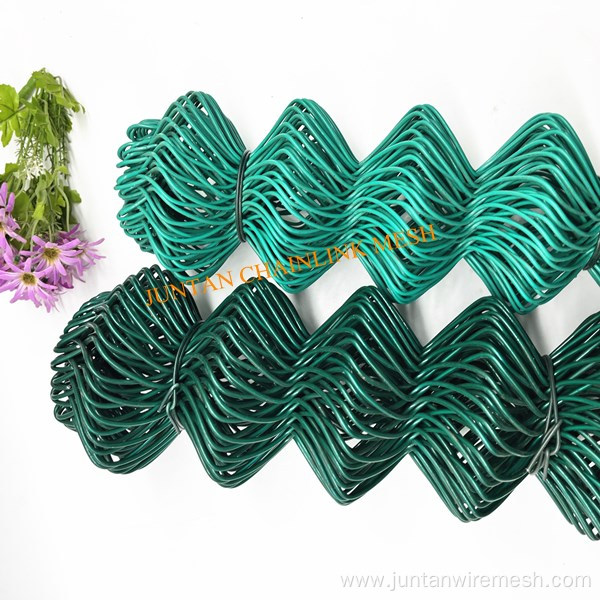 50mm chain link mesh green PVC