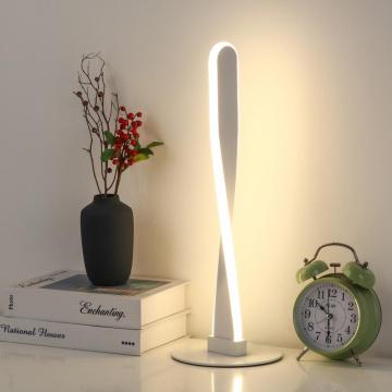 Small Spiral LED Table Lamp for Nightstand