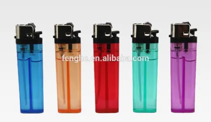 cheap ISO9994&CR disposable flint clear/transparent cigarette plastic lighter FH-002 like Taiyo