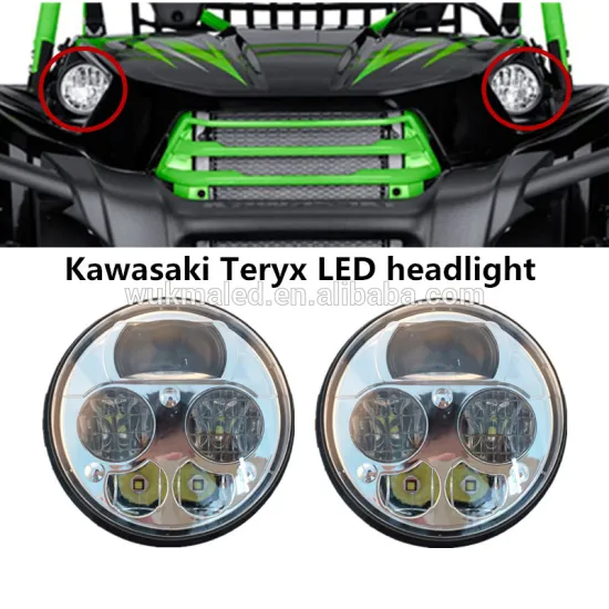 Led 4.5 inch Round Headlight For Kawasaki Teryx4 UTV 750 4X4 2012-2015