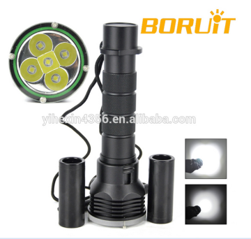 Rechargeable Waterproof Cree 5L2 LED Flashlight Mag Switch Diving Torch