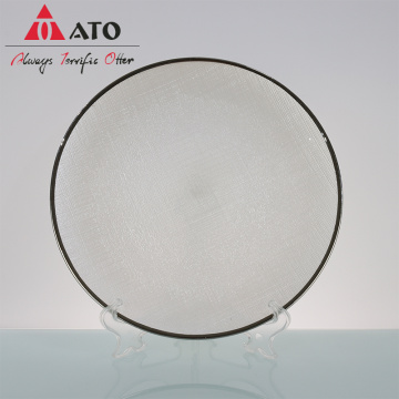 ATO Base Plates creamy-white Pattern Charger Plate