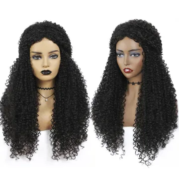 X-TRESS Wholesale Price Kinky Curly Synthetic Hair Wig Middle Part Long Machine Made Cheap Wig For Women Glueless Synthetic Wig