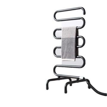 Multi-bend non-wrinkle towel heating rack