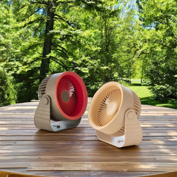 Ventilateur portable mural 3600mAh - ventilateur de bureau rechargeable USB à 4 vitesses