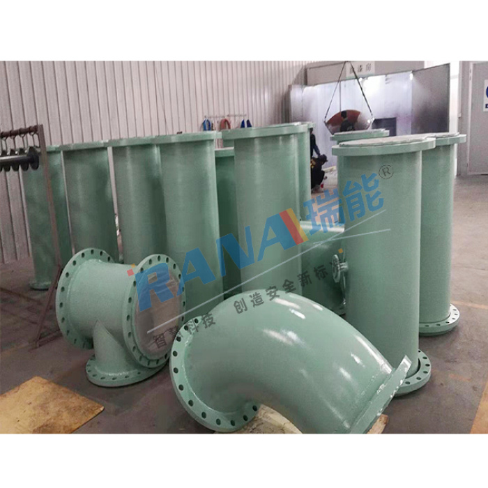 Труба са сталёвай футроўкай PTFE для паветраводаў хімічных рэчываў