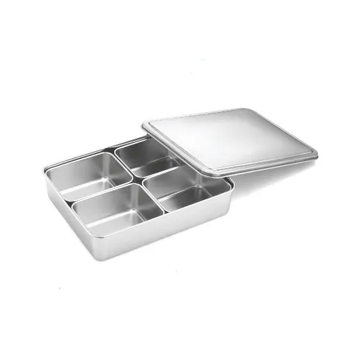 Heavy Duty Stainless Steel Condiment Dispenser With Lid