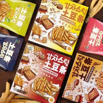 JIUR Spicy Flavors Potato Sticks - Ready to Eat School Snacks for Sale