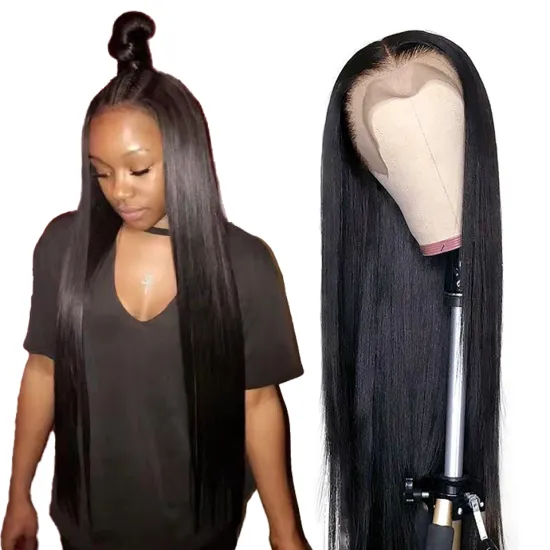 Wholesale 50 Inch Transparent Lace Wig For Black Women,Lacefront Deep Wave Wig Human Hair,Swiss 13x4 13x6 Hd Lace Frontal Wig
