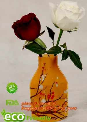 Eco friendly unbreakable plastic vase, Disposable Foldable Cheap Plastic Vases, clear plastic vases for wedding