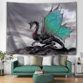 Dinosaurier Tapisserie Wandbehang Wilde Anicient Pterosaur Blue Wings Wandteppich für Kinder Schlafzimmer Wohnzimmer Wohnheim Wohnkultur