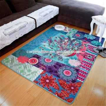 high qualtiy beautiful digital printed carpet rug with customer design printed rug