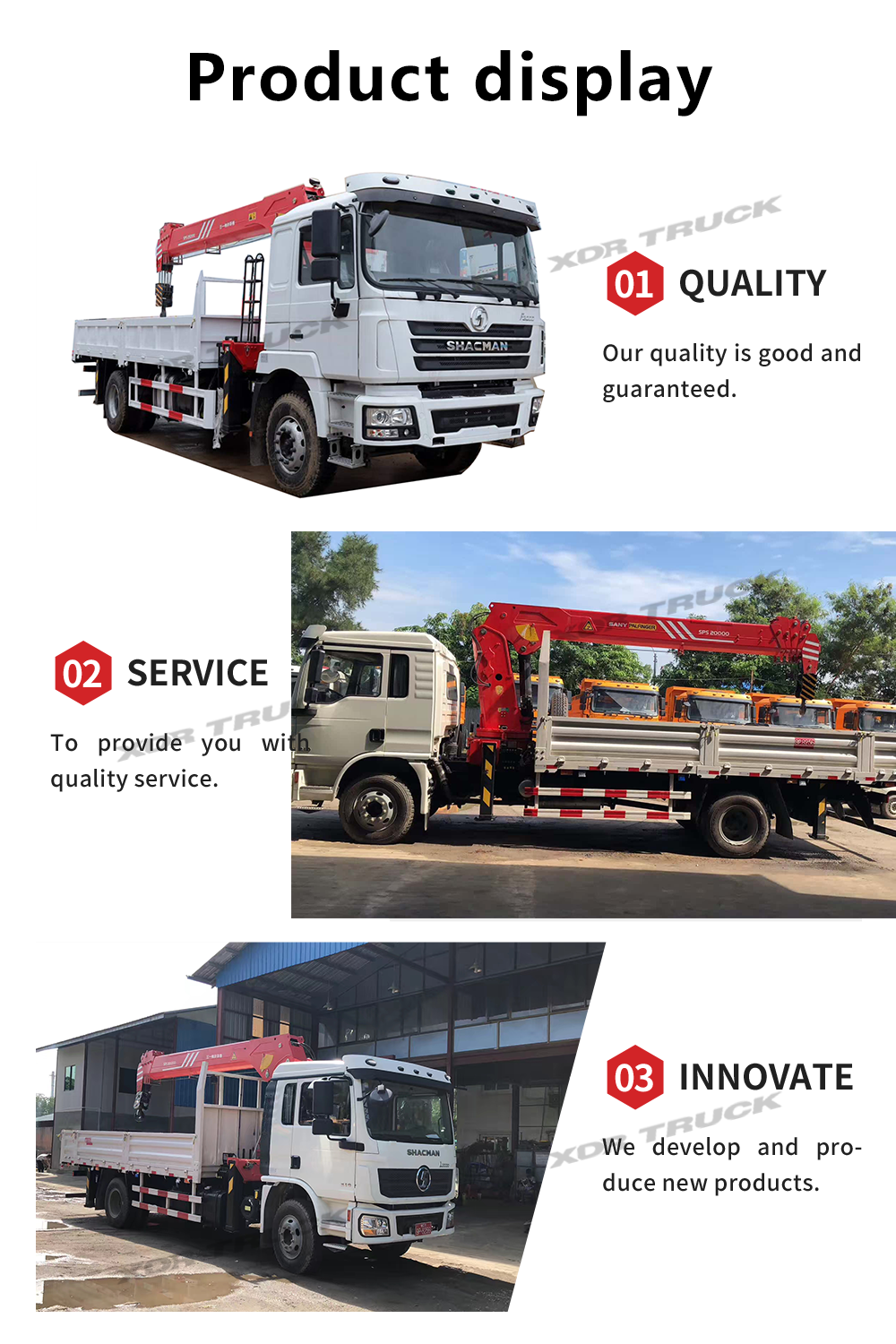 Shacman white truck