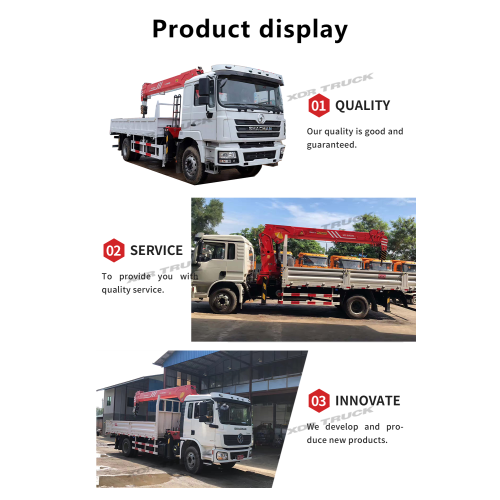 Shacman montado en un camión de transporte de grúas de 10t