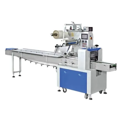 Fully Automatic Horizontal Wrapper: Ideal for Packaging Bread, Chocolate, Candy, Lollipops, and Popsicles into Pillow Type Bags