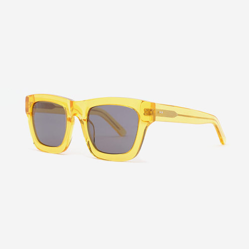 Slightly thicker square Acetate Unisex Sunglasses