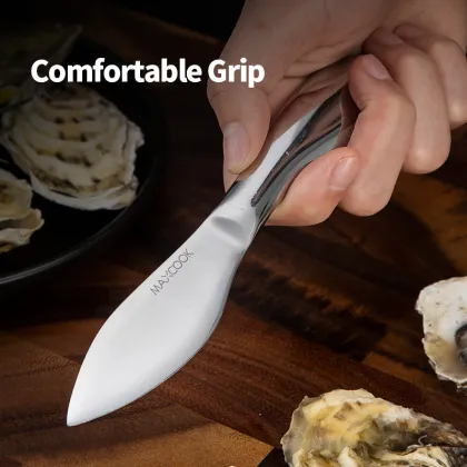 Oyster Clam Shucking Knife with Metal Handle for Seafood Kitchen Tools
