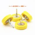 yellow leather muslin cotton cloth buffing wheel