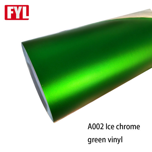 Película de hielo Green Matt Chrom Vinyl envolvente