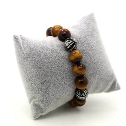 Pandora + tiger-eye pearl bracelet design