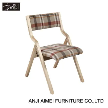 2015 fashion wooden folding chair with cushion, dining chair AM-175