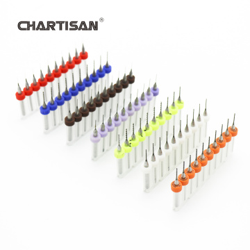 CHARTISAN 0.3-1.2mm Print Circuit Board Drill Bits, Carbide Micro Drill Bits, CNC PCB Twist Drill