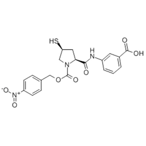 Ácido 3 - [[[(2S, 4S) -4-mercapto-1- (4-nitrobenciloxi) carbonil-2-pirrolidinil] carbonil] amino] benzoico CAS 202467-69-4