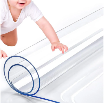 Custom Clear PVC Table Cover Protector - Waterproof Vinyl Table Top Protector 1.5mm Thick