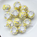 11MM Charming Color Oil Driping Metal Beads With 6MM Big Hole