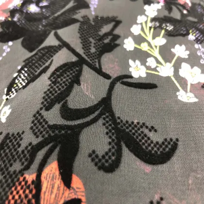 crepe de chine chiffon for dress jeans fabric