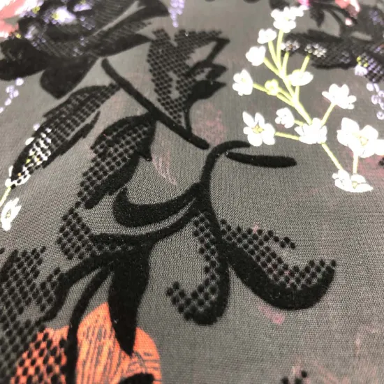 crepe de chine chiffon for dress jeans fabric