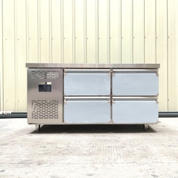 Stainless Steel 4 Drawer Refrigerator Under Worktable - 1.5m for Restaurant
