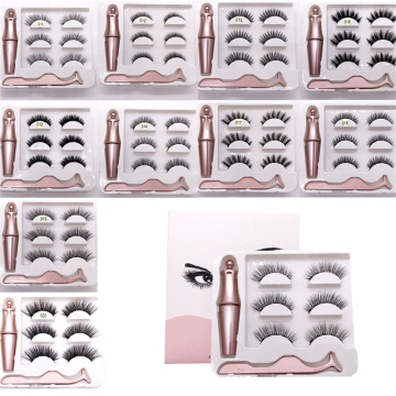 Magnetic Eyelashes 3D Magnetic Lashes Natural False Eyelashes Magnet Lashes Handmade Long Lasting Eyelash Extension Makeup Tools