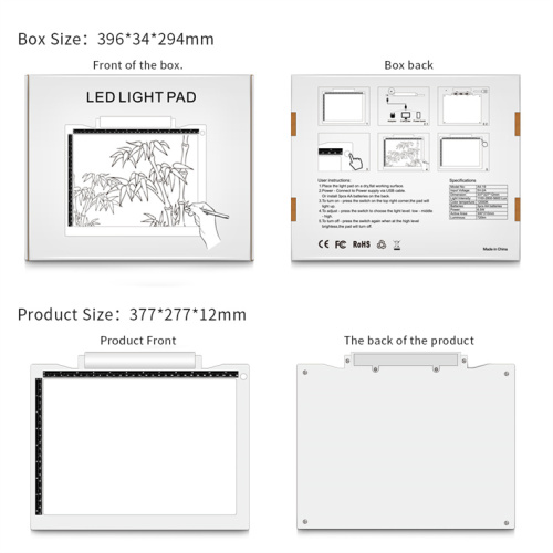 Suron trazing mesa de luz LED para artistas dibujo