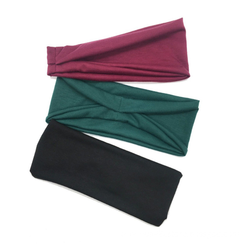 Unisex Solid Color Sport Yoga Headband Hair Elastic Bands for Men Women Stretch Outdoor Sweat Fitness Head Bands Hairband