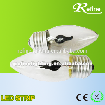 1.5W 0.2-0.5lm 230V E27 led flickering flame bulb