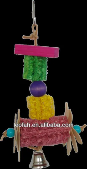 coloful loofah Bird Toys
