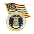 Pin de insignias de solapa militar con oro plateado