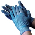 jednorazowe niebieskie rękawiczki winylowe/rękawiczki winylowe do użytku w fabryce żywności;