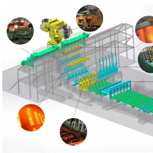 Steel Continuous Casting Machine (CCM) for Billet, Bloom, and Slab Production