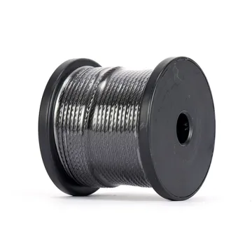 Black PVC coated SS304 steel wire rope