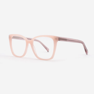 Bevelling modifid Cat-eye Acetate Female Optical Frames