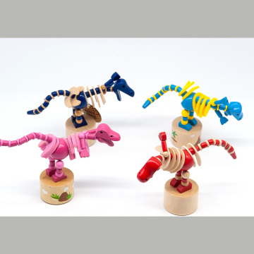 Kits de motifs de jouets en bois, jouet debout en bois bébé