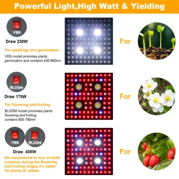 PPE 2.8umol/j Full Spectrum 2000Watt LED Grow Light